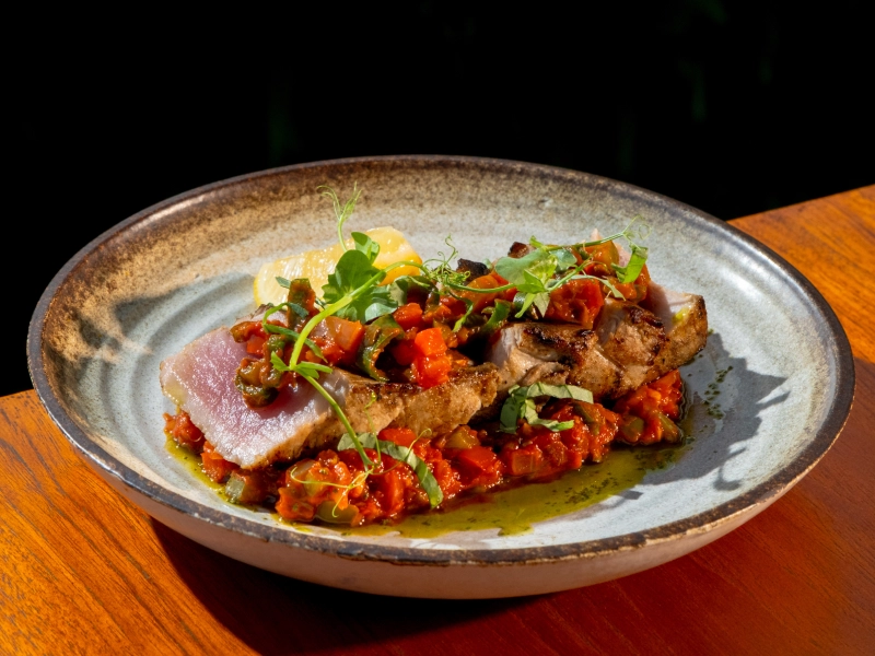 Tuna Rustic Concasse Sauce Semara Grill
